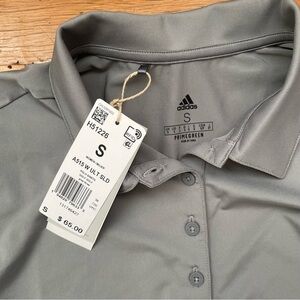 NWT Adidas PrimeGreen Women’s Golf Polo Gray - Small
